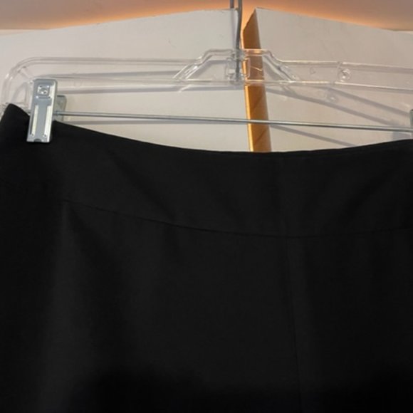 Black long flowing dress pants with side zip - Picture 3 of 7